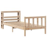 Bedframe zonder matras massief grenenhout 140x200 cm - thumbnail