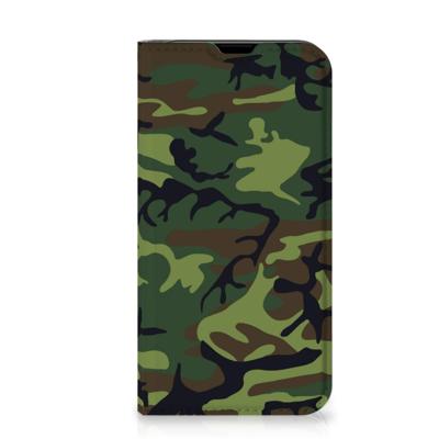 iPhone 13 Mini | Hoesje met Magneet | Army Dark