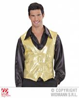 Paillettenvest goud man - thumbnail