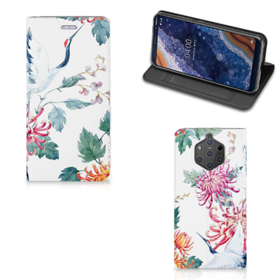Nokia 9 PureView | Hoesje maken | Bird Flowers