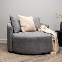 Nohr Loveseat 'Keeli' Teddy, kleur Grijs - thumbnail