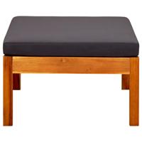 Tuinbank met tafel en voetenbanken massief acaciahout - thumbnail