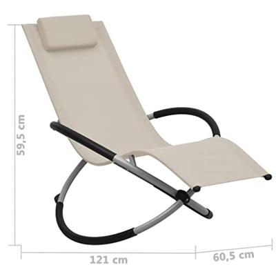 VidaXL Kinderligbed staal crèmekleurig