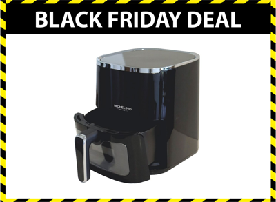 Michelino Airfryer - 5L - Zwart