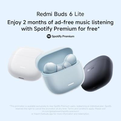 In-ear Bluetooth oordopjes Xiaomi Redmi Buds 6 Lite Wit - thumbnail