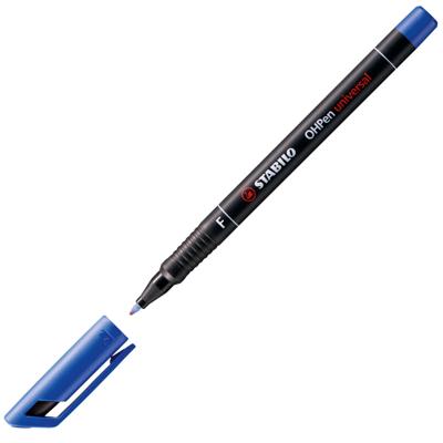 STABILO OHPen, permanent marker, fine 0.7 mm, blauw, per stuk
