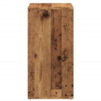 VidaXL Schoenenkast 60x35x70 cm bewerkt hout oud houtkleurig VidaXL Schoenenkast 60x35x70 cm bewerkt hout oud houtkleurig