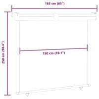 Balkonscherm 165x250 cm blauw - thumbnail