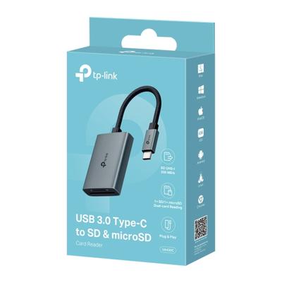 TP-Link UA430C geheugenkaartlezer USB 3.2 Gen 1 (3.1 Gen 1) Type-C Grijs