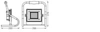 OSRAM HOMELIGHTING LED Worklight Battery R-Stand 20W 4000K LED-accuschijnwerper - thumbnail