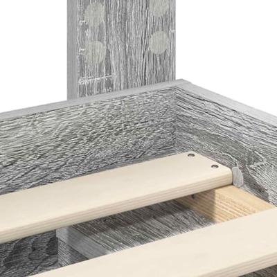 Bedframe Grijs Sonoma 180 x 200 cm Massief grenenhout