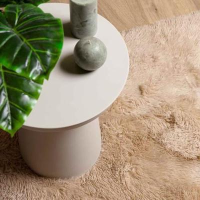 Hoogpolig vloerkleed NAVARRA 120x170 cm polyester beige