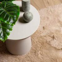 Hoogpolig vloerkleed NAVARRA 120x170 cm polyester beige - thumbnail