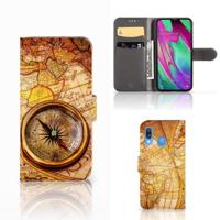 Samsung Galaxy A40 | Flip Cover | Kompas | Portemonnee hoesje - thumbnail