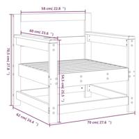Tuinstoelen 2 st massief douglashout - thumbnail