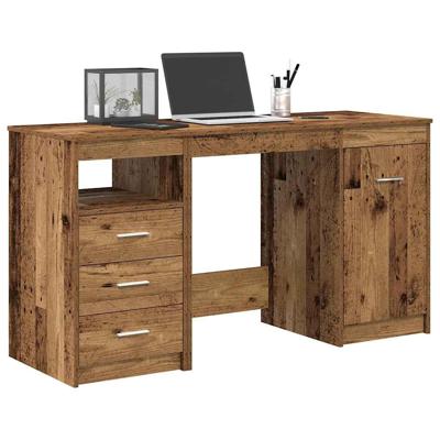 Bureau met kast Oud hout Bewerkt hout