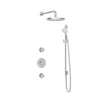 Hotbath Buddy - Inbouw Regendoucheset - 2 Stopkranen - Thermostatisch - Wandarm 35 cm - Hoofddouche 300 mm - Ronde Handdouche 3 Standen - Glijstang 900 mm - Waterbesparend - V01 - thumbnail