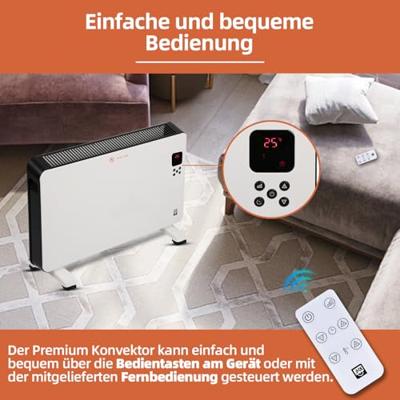 SHX SHX22HEAT100 Convector Wit/zwart