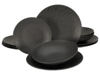 Creatable Serviesset Leisteen Black (12-delige bordenset) - thumbnail