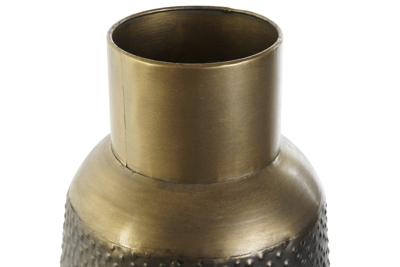Vaas DKD Home Decor Grijs Gouden Donker grijs Metaal Modern 25 x 25 x 47 cm
