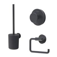 Complete Toiletborstelset Tiger Urban Messing Mat Zwart - thumbnail