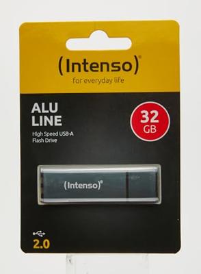 Intenso Alu Line 32GB (USB 2.0) USB-sticks Grijs - thumbnail