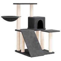 VidaXL Kattenmeubel met sisal krabpalen 82 cm donkergrijs - thumbnail
