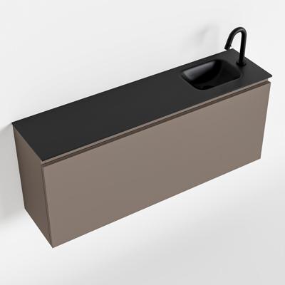 MONDIAZ OLAN 120cm toiletmeubel smoke. LEX wastafel urban rechts 1 kraangat MONDIAZ OLAN 120cm toiletmeubel smoke. LEX wastafel urban rechts 1 kraangat