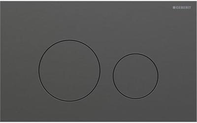 Geberit Drukplaat Sigma 40, 2-toets Round RVS Zwart Chroom Geberit Drukplaat Sigma 40, 2-toets Round RVS Zwart Chroom