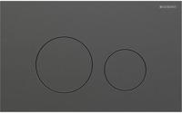 Geberit Drukplaat Sigma 40, 2-toets Round RVS Zwart Chroom - thumbnail