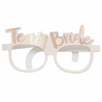 Ginger Ray Roze-roségouden Team bride brillen (8st) - thumbnail