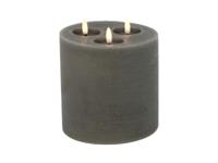 Ledkaars Lyon ro 15x15x17 cm grijs Countryfield - Countryfield - thumbnail