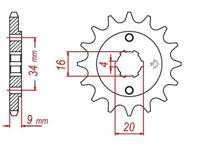 ESJOT Sprocket 520 13z standard - thumbnail