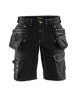 Blåkläder Short denim stretch X1900 19921141 | Zwart | Maat 54 - 7330509534212