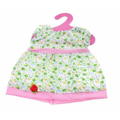 Johntoy Baby Rose Jurkje Roos groen 22 cm
