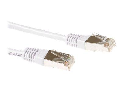 ACT FB6405 SFTP CAT6A Patchkabel Snagless | RJ45 Connectoren | Wit | 5 meter