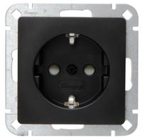 Kopp HK05 mat zwart inbouw stopcontact RA - 4621690 - thumbnail