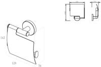 Saqu Nemo 4-delige toiletset mat zwart - thumbnail