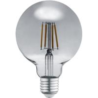 LED Filament Lamp E27 - 6W - Warm Wit 3000K - Rookkleurig Aluminium - thumbnail