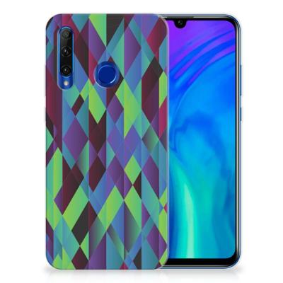 Honor 20 Lite | TPU Hoesje | Abstract Green Blue