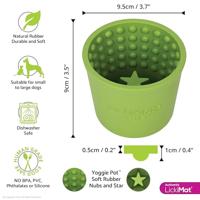 LickiMat® Likbak Yoggie Pot, green - thumbnail