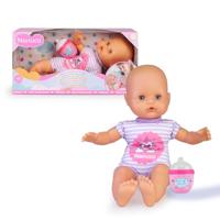 Famosa Nenuco babypop met zacht lijfje paars ongeveer 32 cm groot - thumbnail