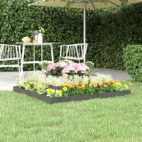 VidaXL Plantenbak 110x110x27 cm massief grenenhout grijs - thumbnail