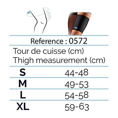 Thuasne Neopreen Bovenbeenbrace - L - Universeel - Zwart