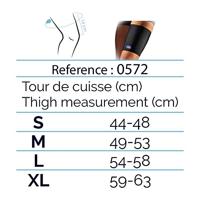 Thuasne Neopreen Bovenbeenbrace - L - Universeel - Zwart - thumbnail