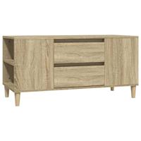 Tv-meubel 102x44,5x50 cm bewerkt hout sonoma eikenkleurig - thumbnail