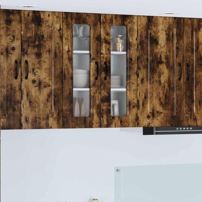 Keukenkast Kalmar Gerookt eiken 60 x 31 x 80 cm Bewerkt hout