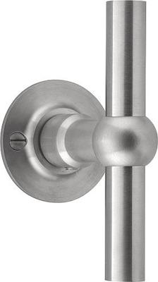 Formani FERROVIA FVT110/52 deurkruk T-model ongeveerd op rozet - mat RVS