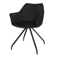 Riverdale Ava eetkamerstoel Zwart - thumbnail