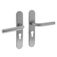 Intersteel Deurkruk Recht op schild profielcilindergat 55mm - RVS - thumbnail